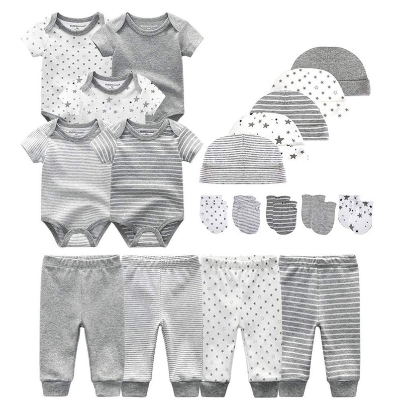 Kiddiezoom Unisex Baby Layette Essentials Giftset Clothing Set 19-Piece For Newborn Baby - Image 1